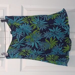 EXPRESS flowered  lightly lined summer skirt